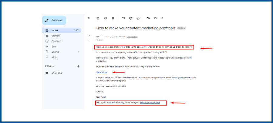 B2B Email Content Writing